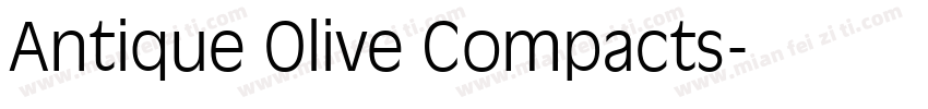 Antique Olive Compacts字体转换